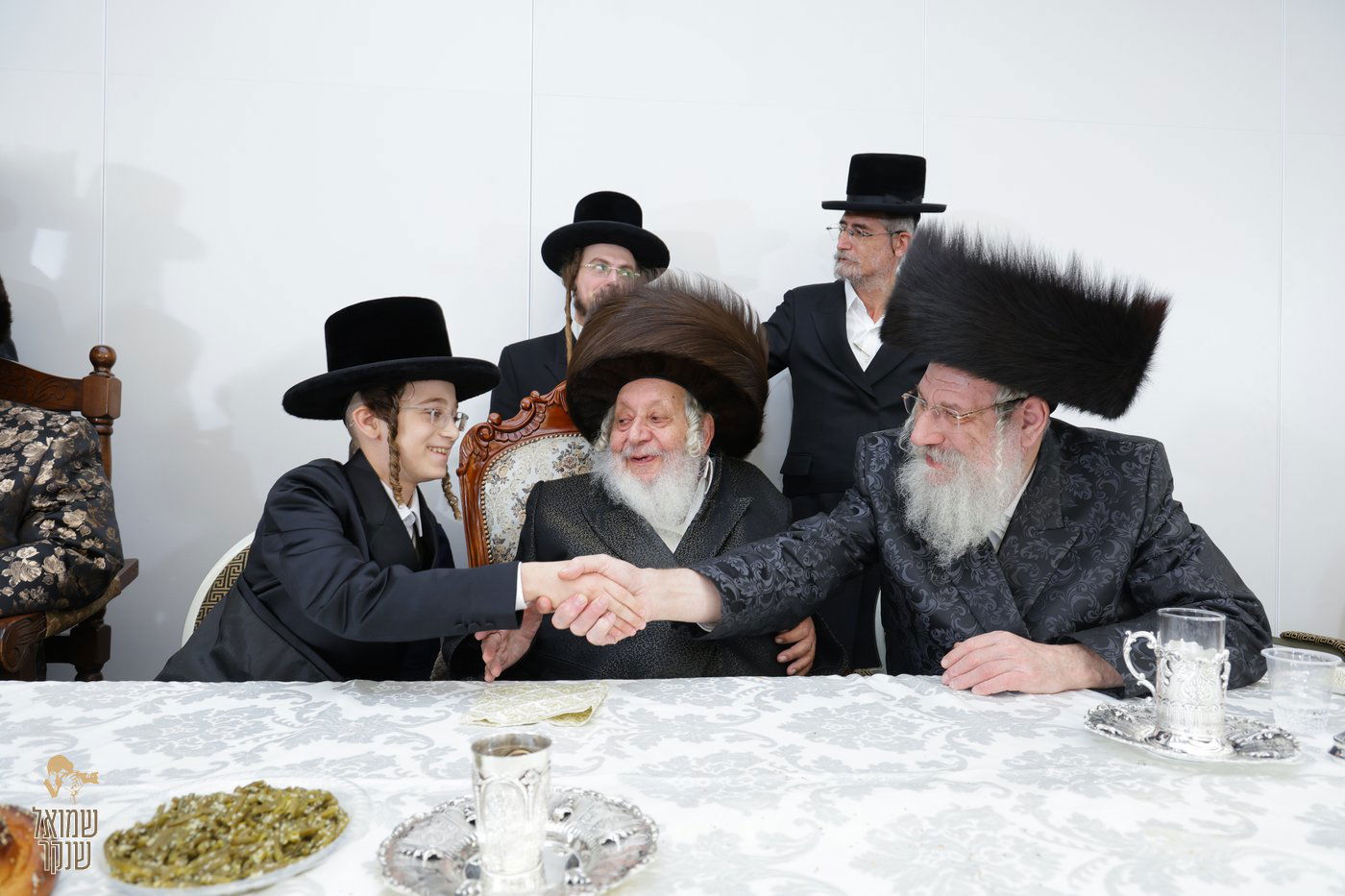 שמחת בר המצווה לנין האדמו"ר מנאראל, ונכד האדמו"ר משאץ ויז'ניץ