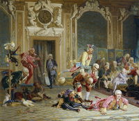 מימין -יאן ד'אקוסטה  טורף את הבמה אצל הקיסרית החולה