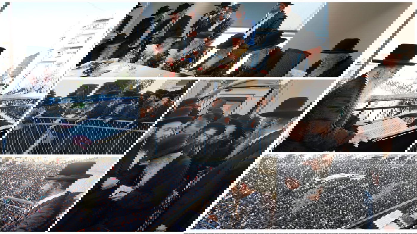 אדמו"רים ורבנים בעצרת המיליון