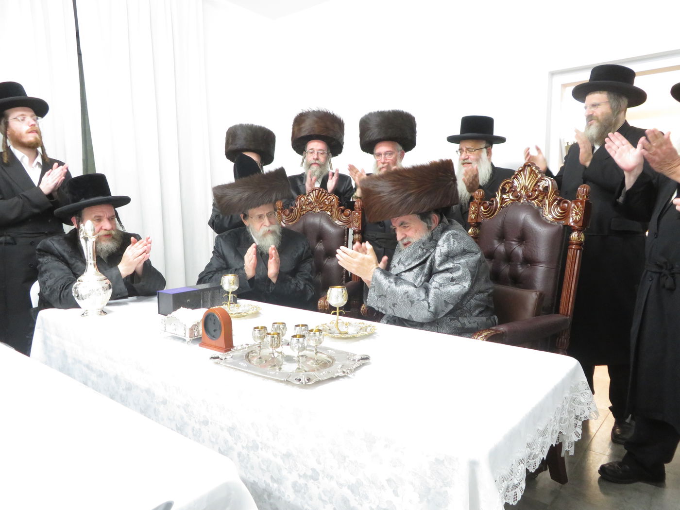 האדמו"ר מבאיאן בביקור אצל האדמו"ר מויז'ניץ