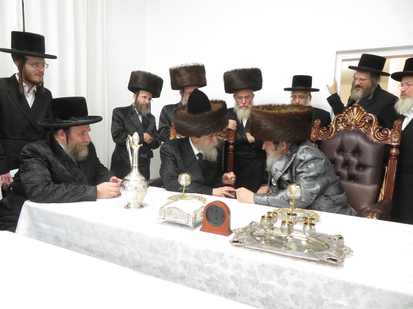 האדמו"ר מבאיאן בביקור אצל האדמו"ר מויז'ניץ