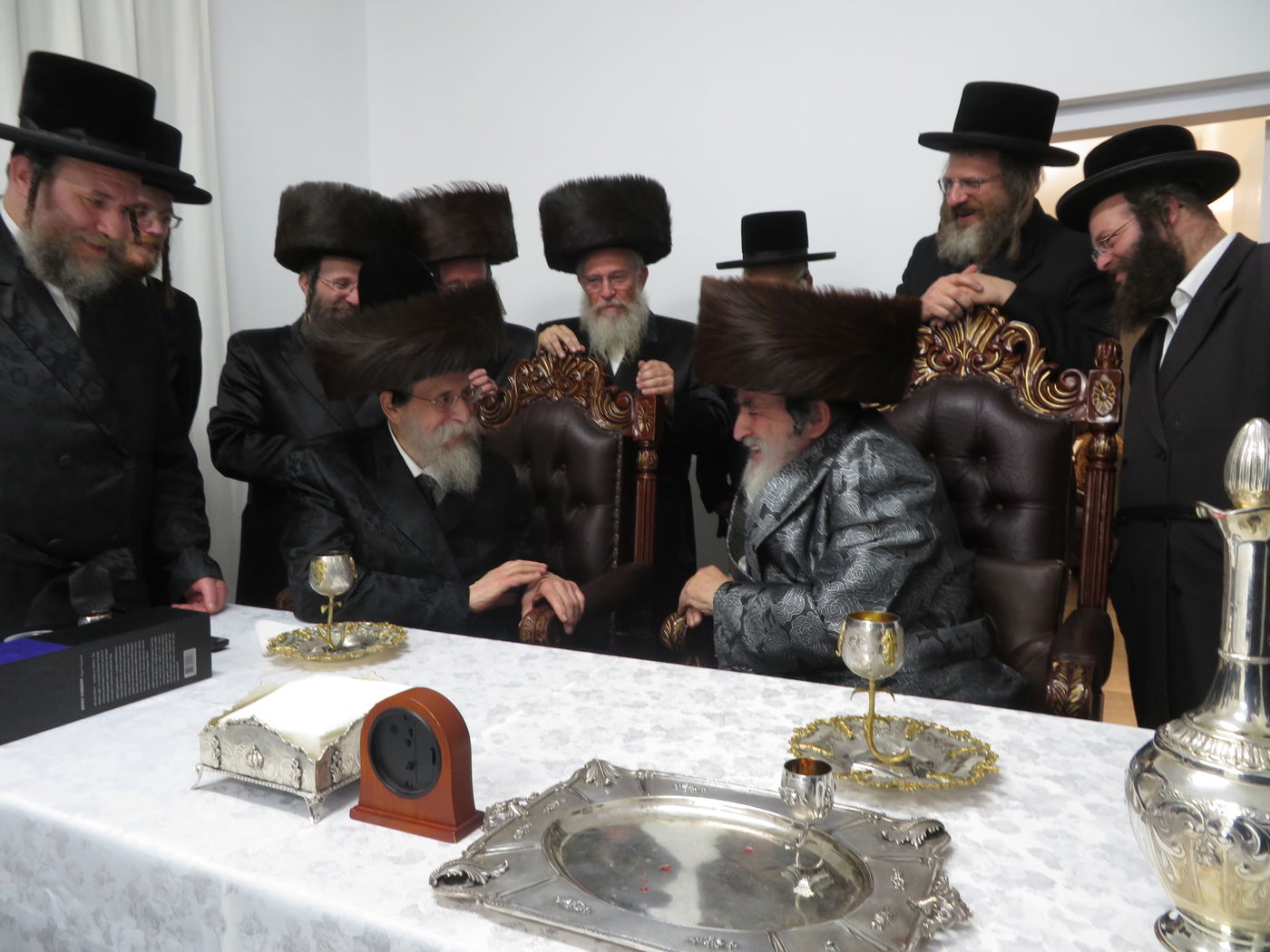 האדמו"ר מבאיאן בביקור אצל האדמו"ר מויז'ניץ