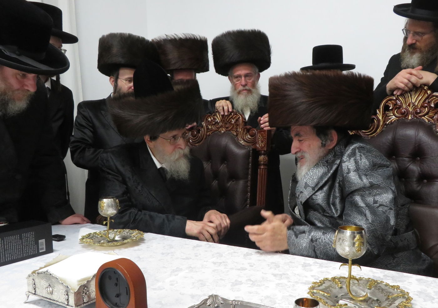 האדמו"ר מבאיאן בביקור אצל האדמו"ר מויז'ניץ