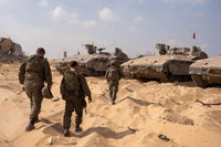 תמונות מפעילות כוחות צוות הקרב של חטיבת הנח״ל במרחב הקו הצהוב