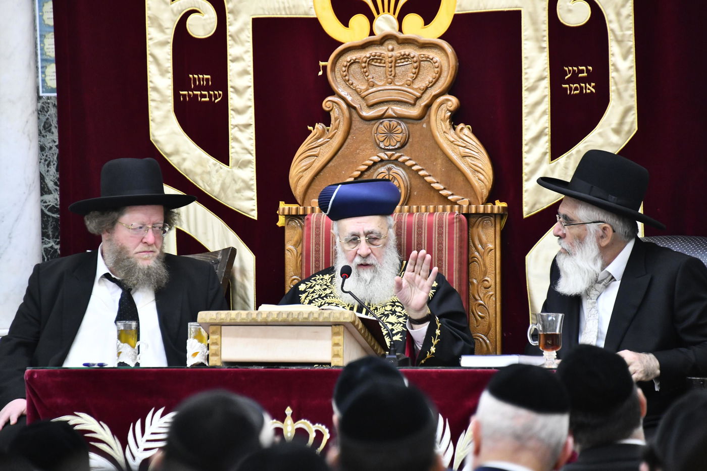 הגרש"ב סורוצקין בשיעורו של הראשל"צ הגר"י יוסף