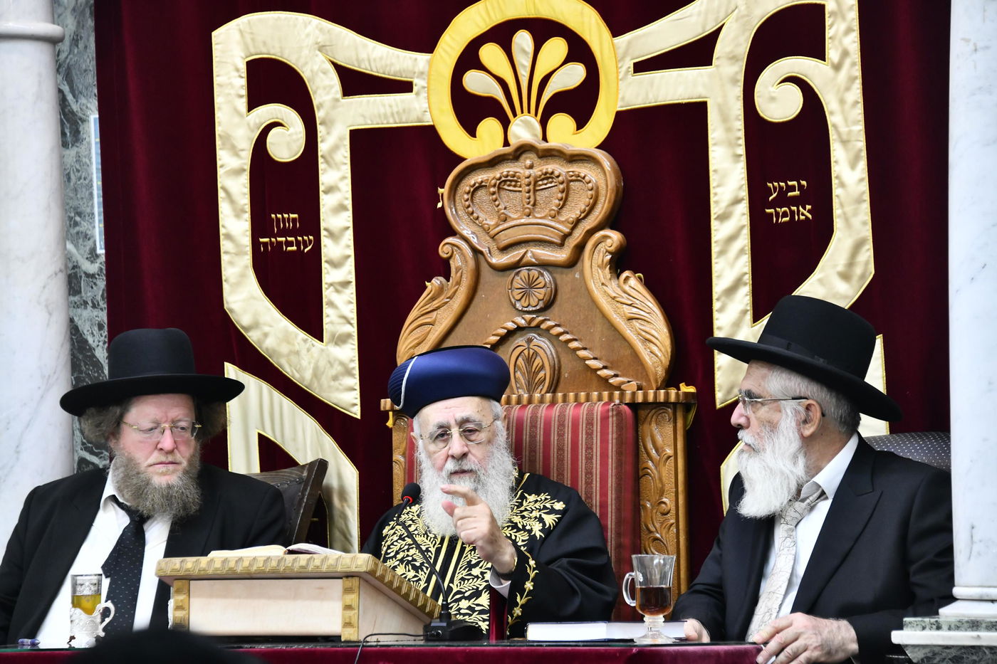 הגרש"ב סורוצקין בשיעורו של הראשל"צ הגר"י יוסף