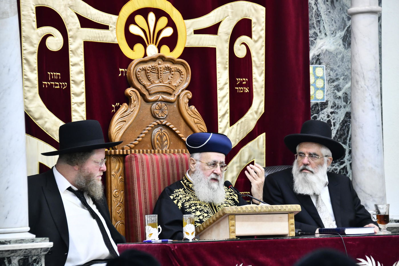 הגרש"ב סורוצקין בשיעורו של הראשל"צ הגר"י יוסף