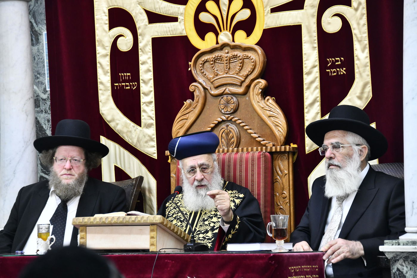 הגרש"ב סורוצקין בשיעורו של הראשל"צ הגר"י יוסף