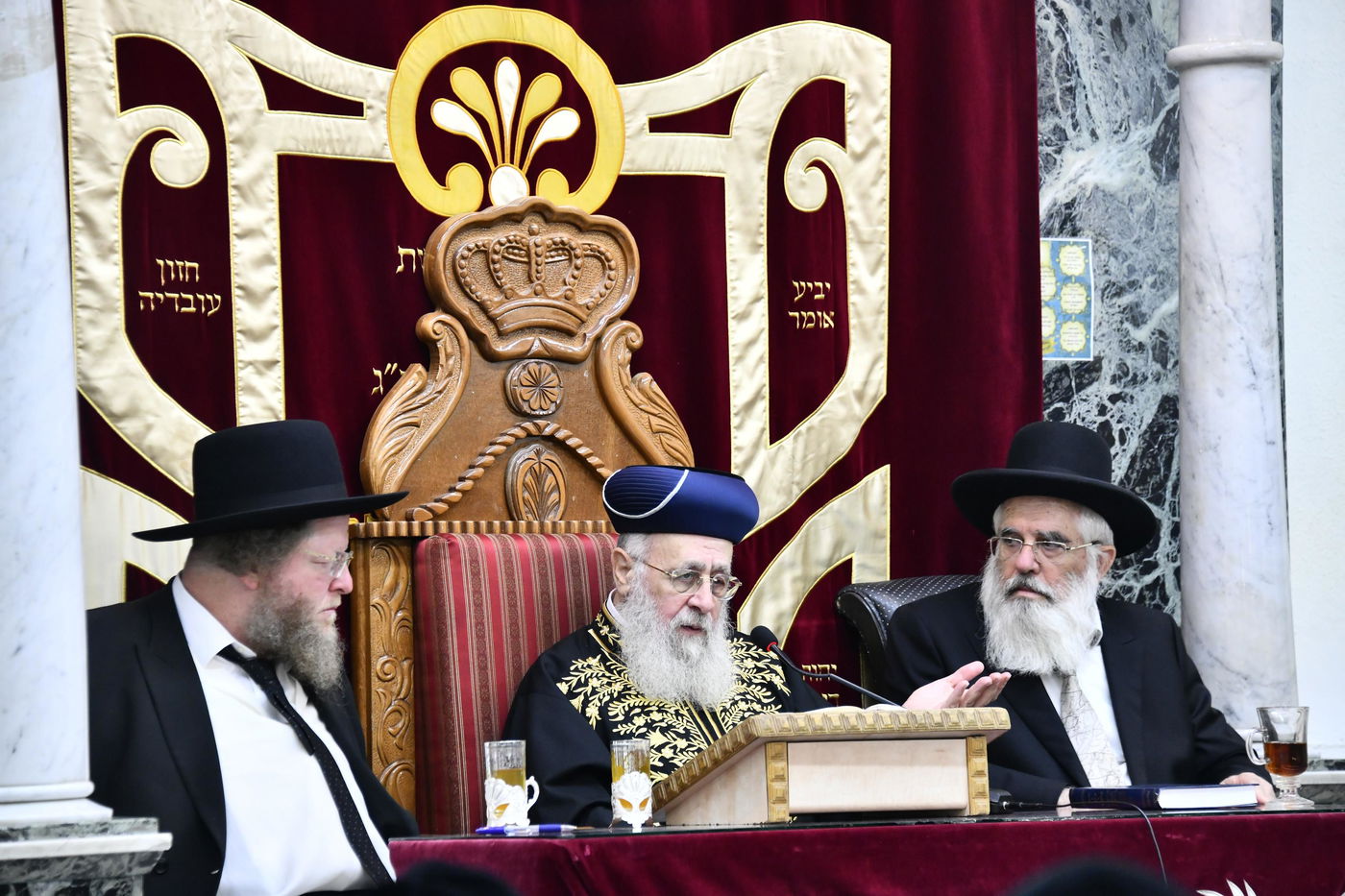 הגרש"ב סורוצקין בשיעורו של הראשל"צ הגר"י יוסף