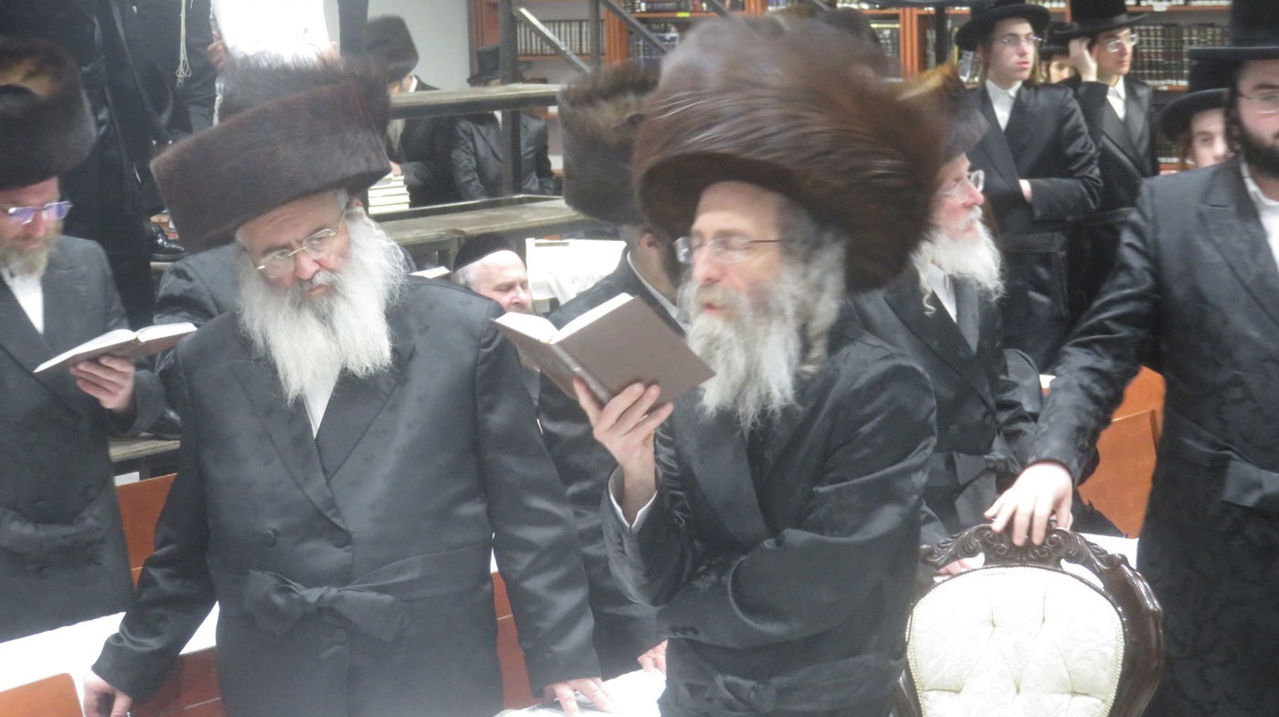 הרה"ח ר' זאב מאיר גרין ז"ל, לצד יבלחט"א הרה"צ רבי אלימלך בידרמן