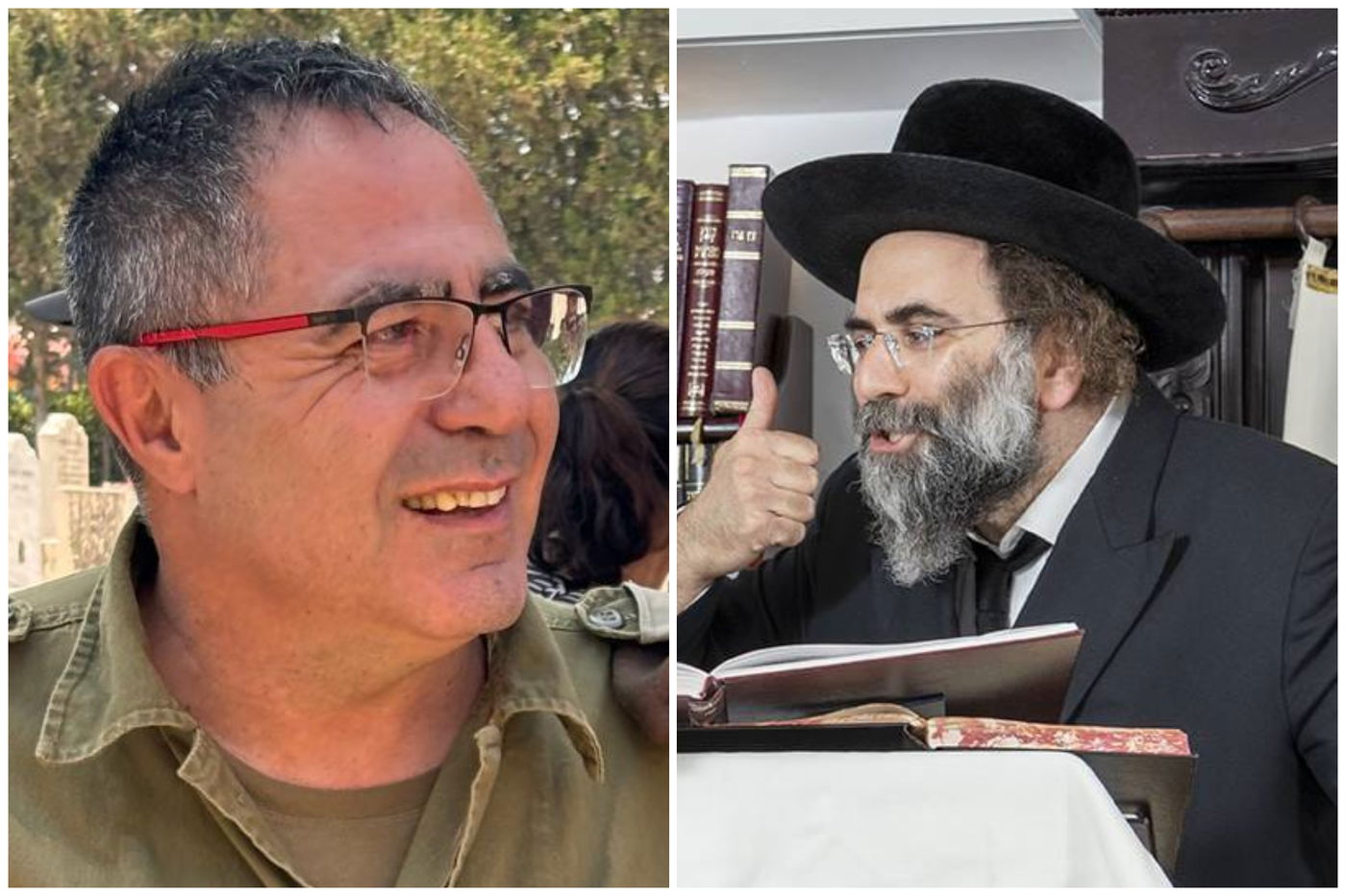 הגאון רבי אברהם דויטש ותת-אלוף במילואים יואלי אור