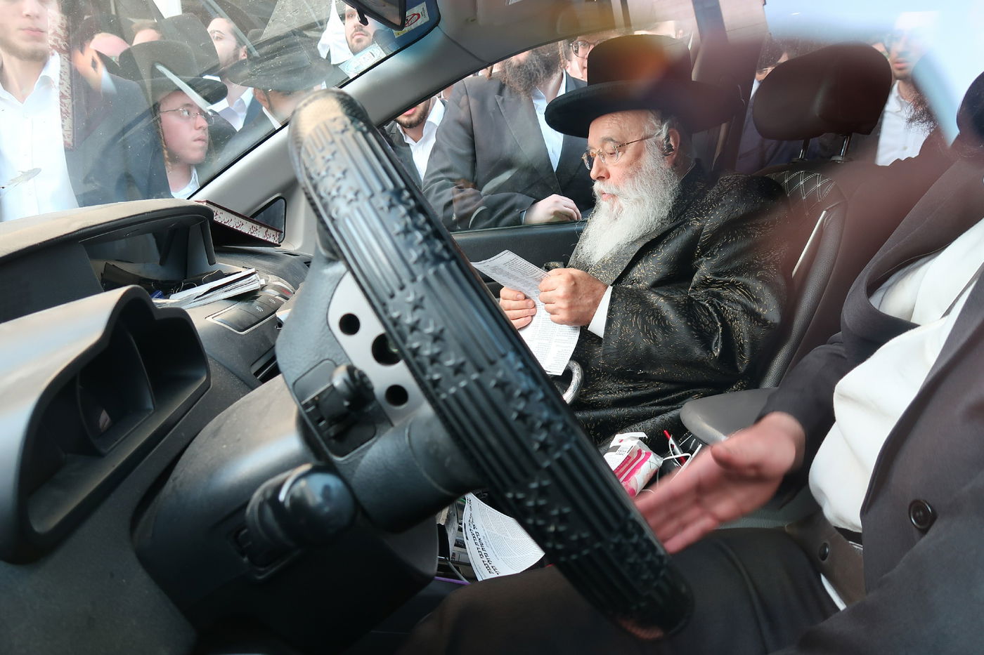 האדמו"ר ממישקולץ בעצרת המיליון