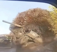 הטנק עם ההסוואה המוזרה