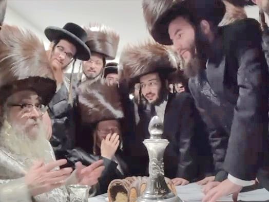 ר' חיים הערש גלנצר עם האדמו"ר מסאטמר