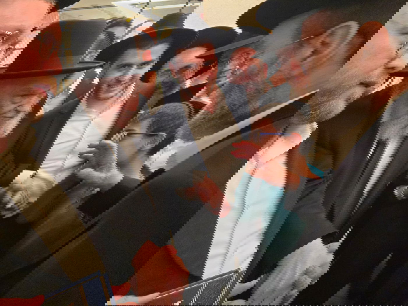 גפני עם הגרמ"ה הירש בעצרת בירושלים בשבוע שעבר