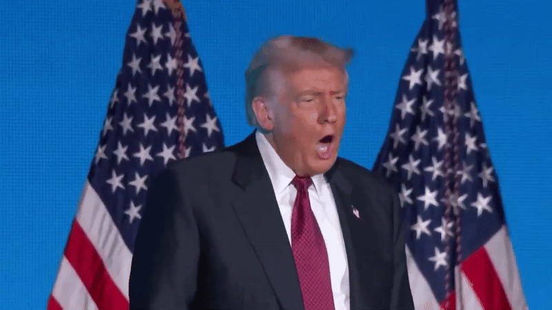 טראמפ שוב עושה את זה | צפו: 50 שניות של ריקוד נשיאותי