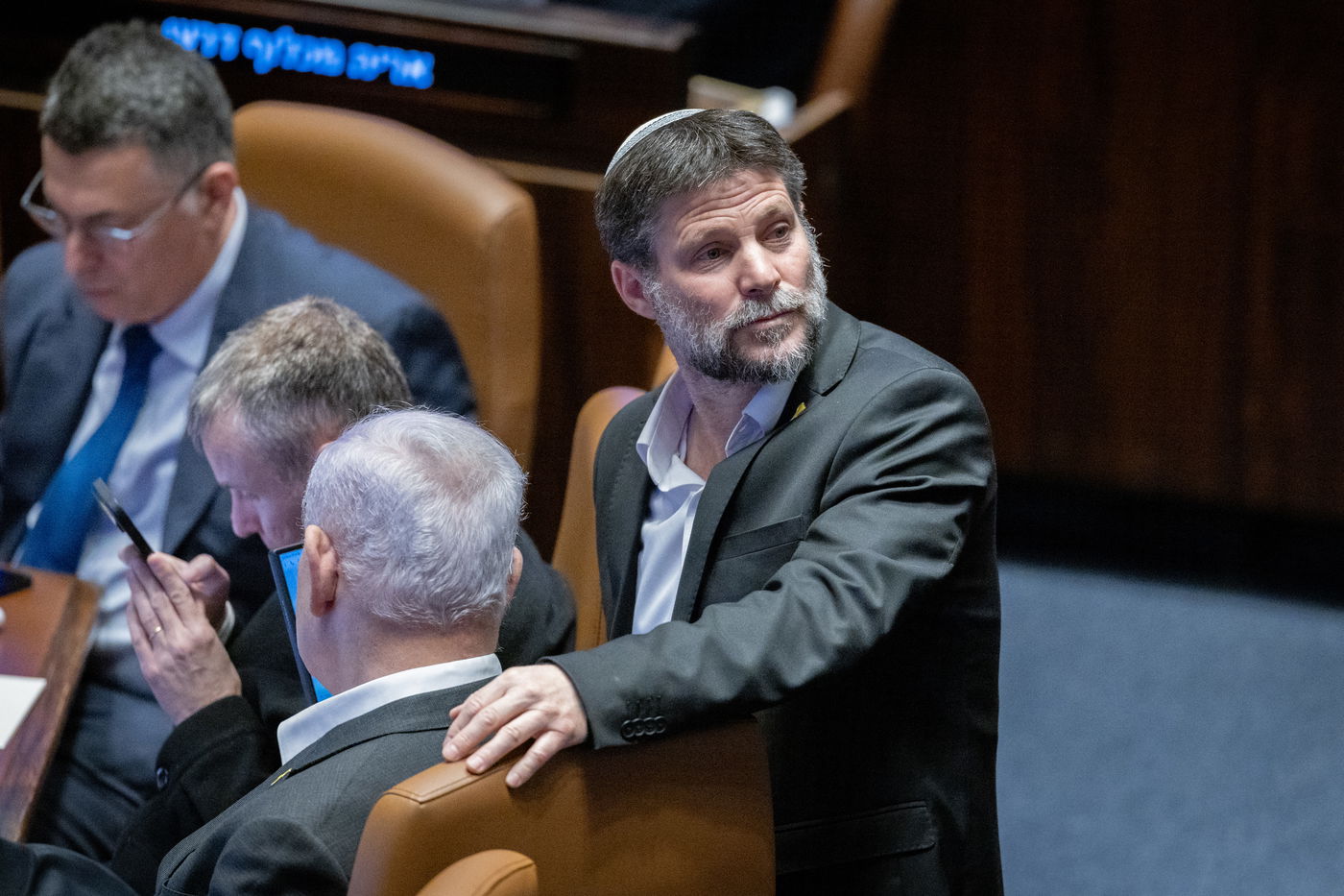 השר סמוטריץ' עם ראש הממשלה ובכירי הליכוד