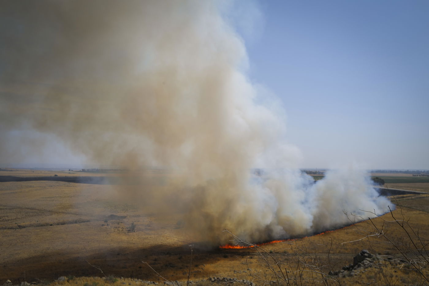 שריפה בשטח פתוח