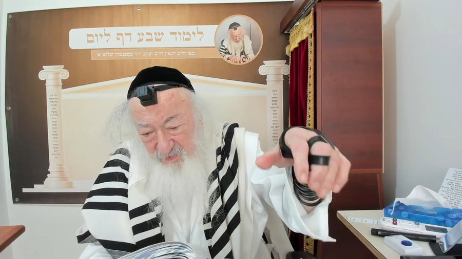 הרב יעקב דוד סטפנסקי בשיעור על מסכת חולין