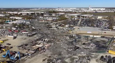 זירת ההתרסקות