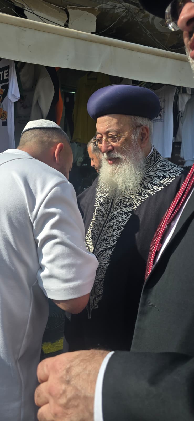 הגרש"מ עמאר בשוק ביום שישי