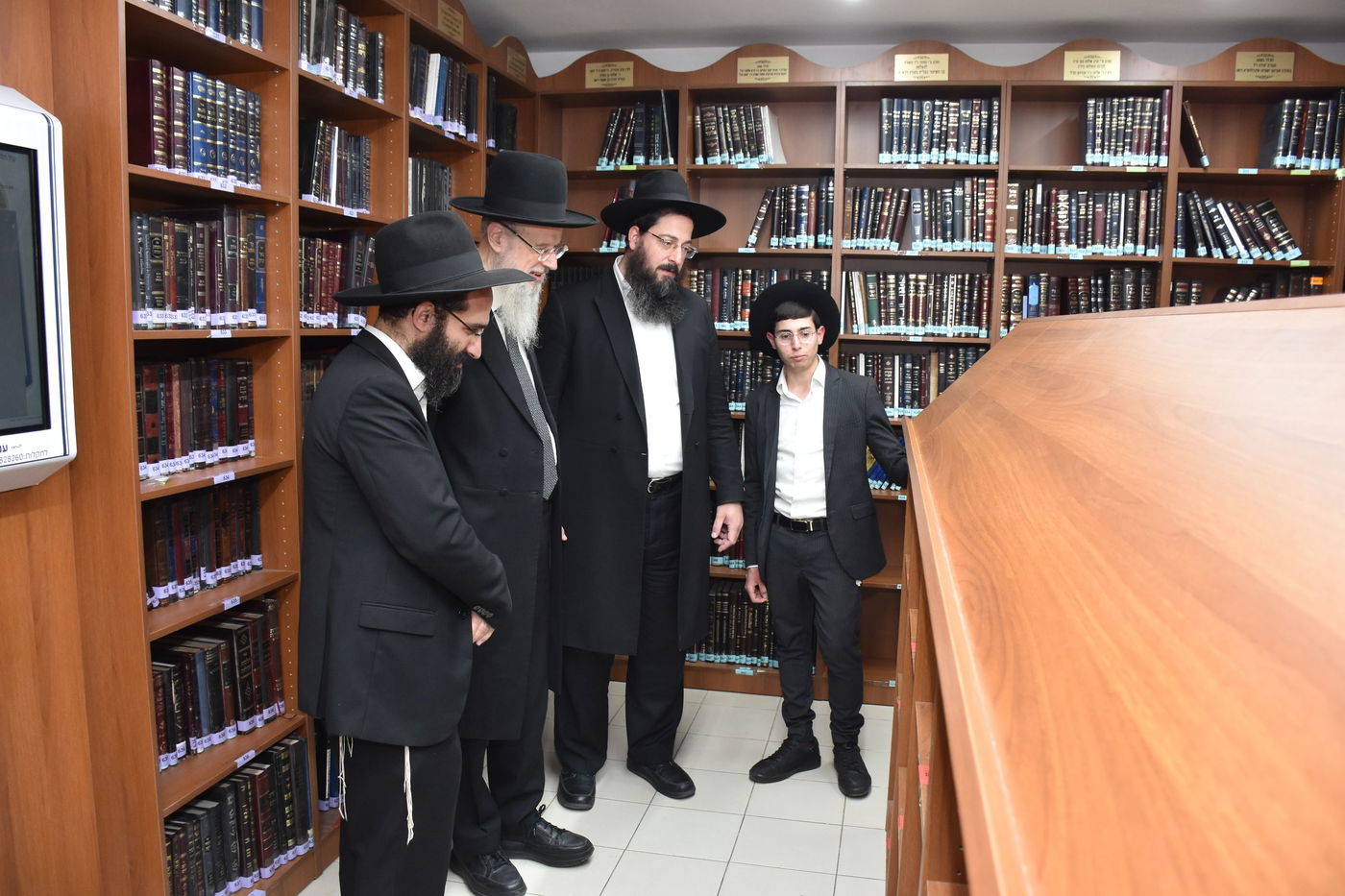 מעמד חנוכת הספרייה ע"ש הגאון רבי שמואל יעקב בורנשטיין זצ"ל