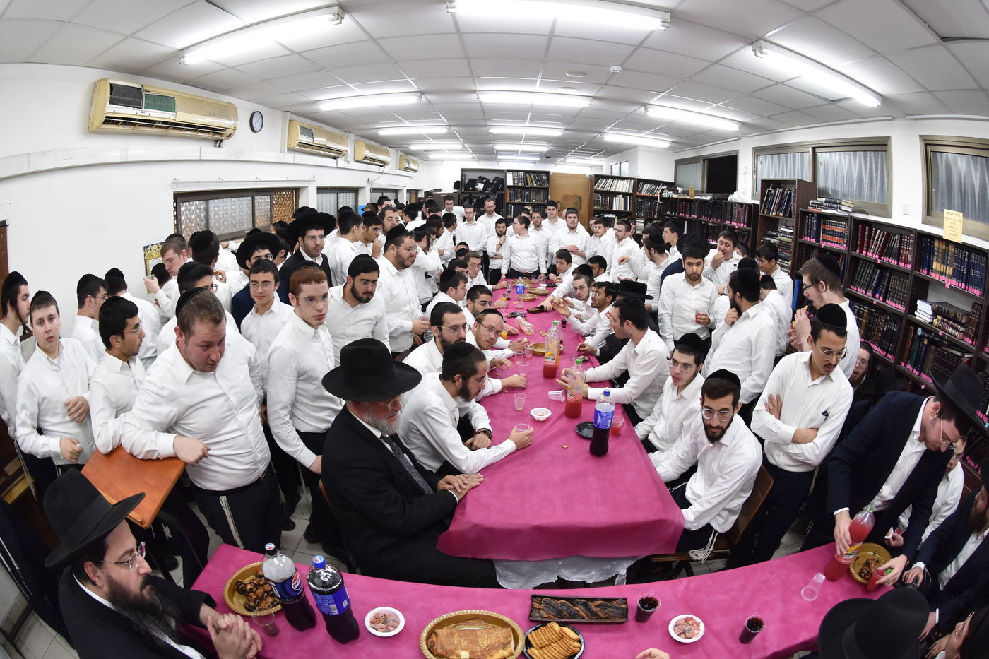 מעמד חנוכת הספרייה ע"ש הגאון רבי שמואל יעקב בורנשטיין זצ"ל