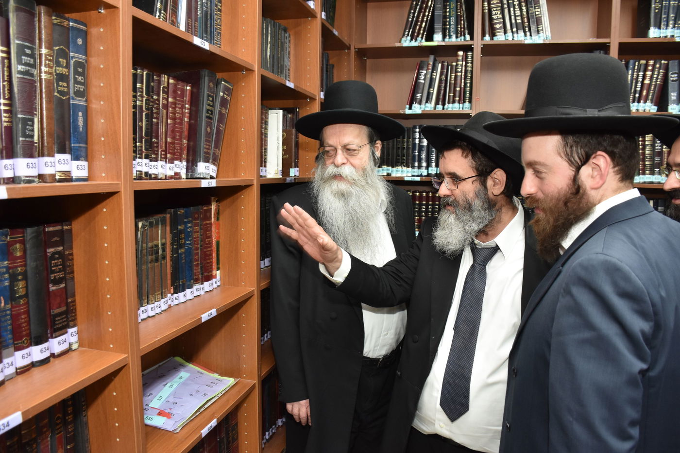 מעמד חנוכת הספרייה ע"ש הגאון רבי שמואל יעקב בורנשטיין זצ"ל