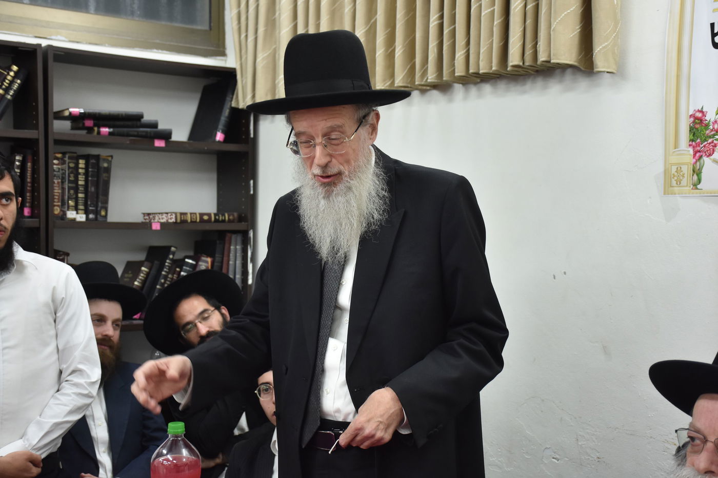 מעמד חנוכת הספרייה ע"ש הגאון רבי שמואל יעקב בורנשטיין זצ"ל