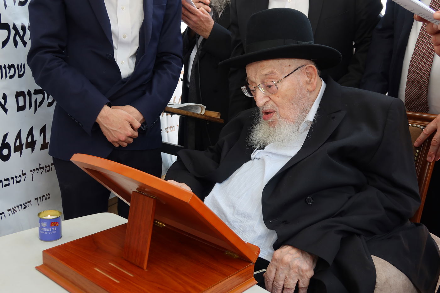 הילולת הגראמ"מ שך אצל חתנו הגרמ"צ ברגמן