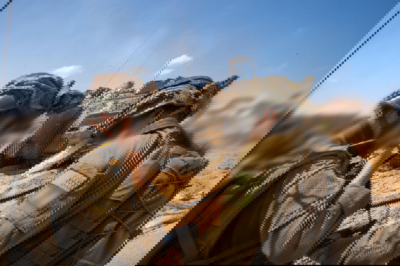 תמונות מפעילות כוחות צוות הקרב של חטיבות 7 וגולני במרחב הקו הצהוב בחאן יונס