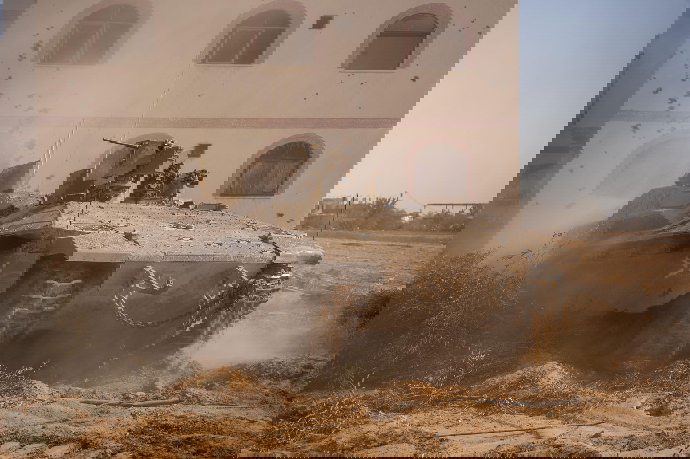 תמונות מפעילות כוחות צוות הקרב של חטיבות 7 וגולני במרחב הקו הצהוב בחאן יונס