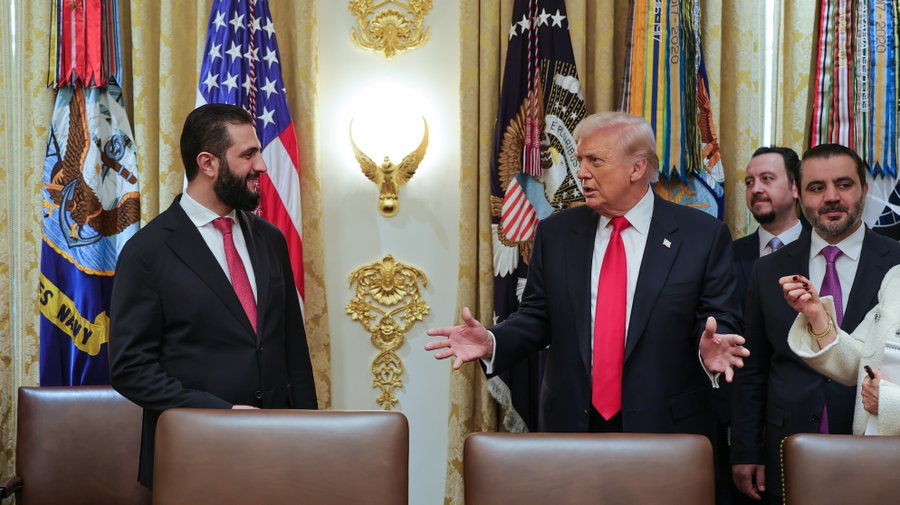 פגישת הנשיא טראמפ והנשיא הסורי א-שרע, השבוע