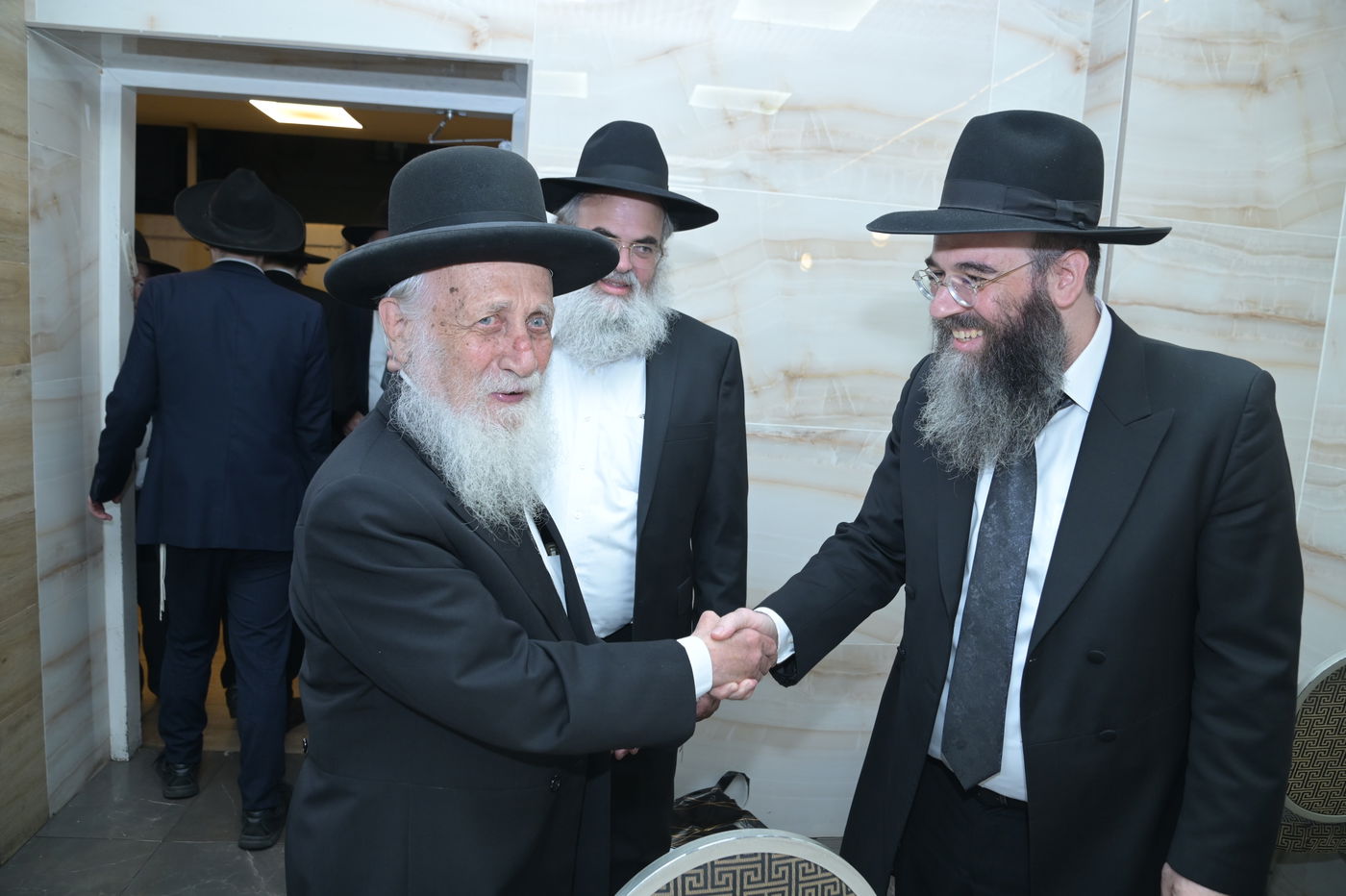 שמחת בר המצווה לנכד הגר"י אדלשטיין והגר"צ רוטנברג