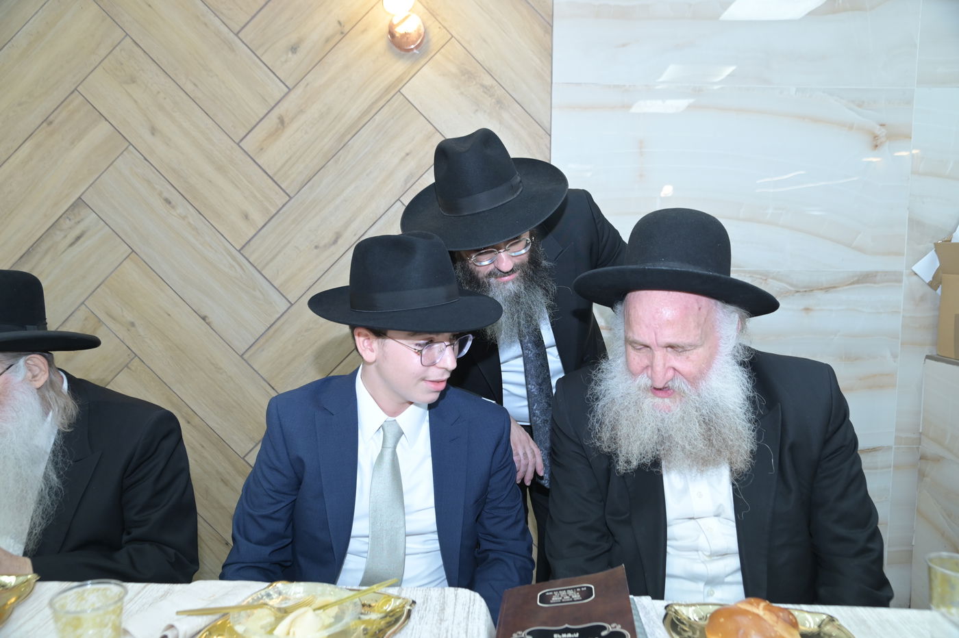 שמחת בר המצווה לנכד הגר"י אדלשטיין והגר"צ רוטנברג