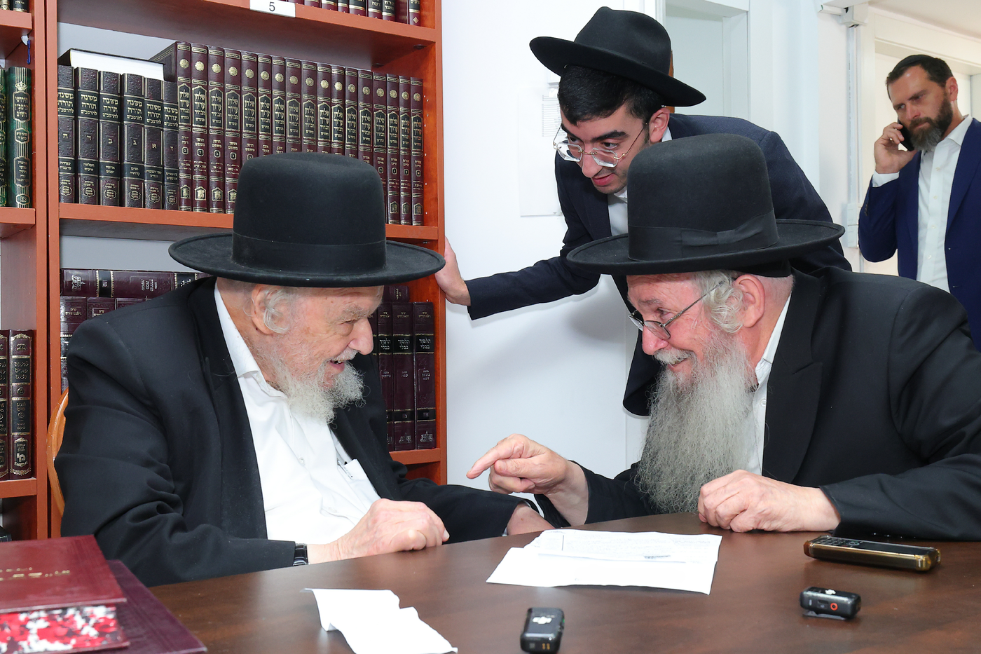 הגאון ר' משה דוד ליפקוביץ בביקור אצל הגרמ"ה הירש