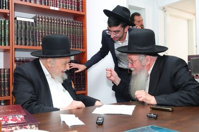 הגאון ר' משה דוד ליפקוביץ בביקור אצל הגרמ"ה הירש