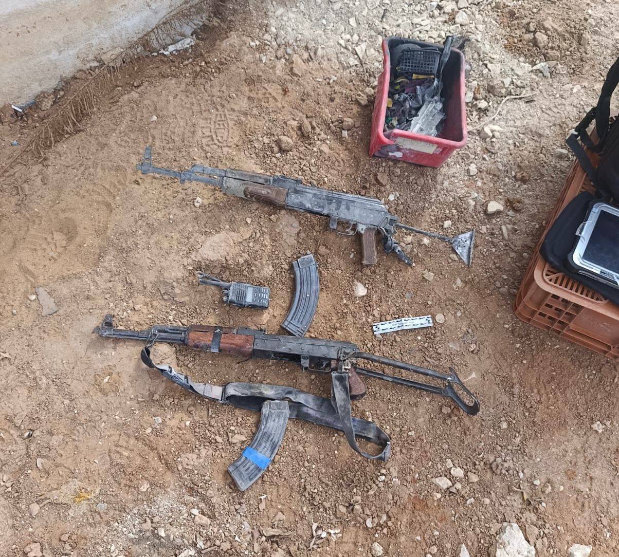 הנשקים שנמצאו בגן בבארי