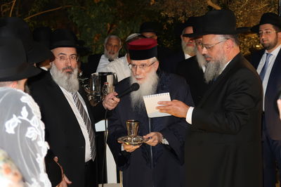 שמחת נישואי נכד האדמו"ר רבי יחיאל אבוחצירא 