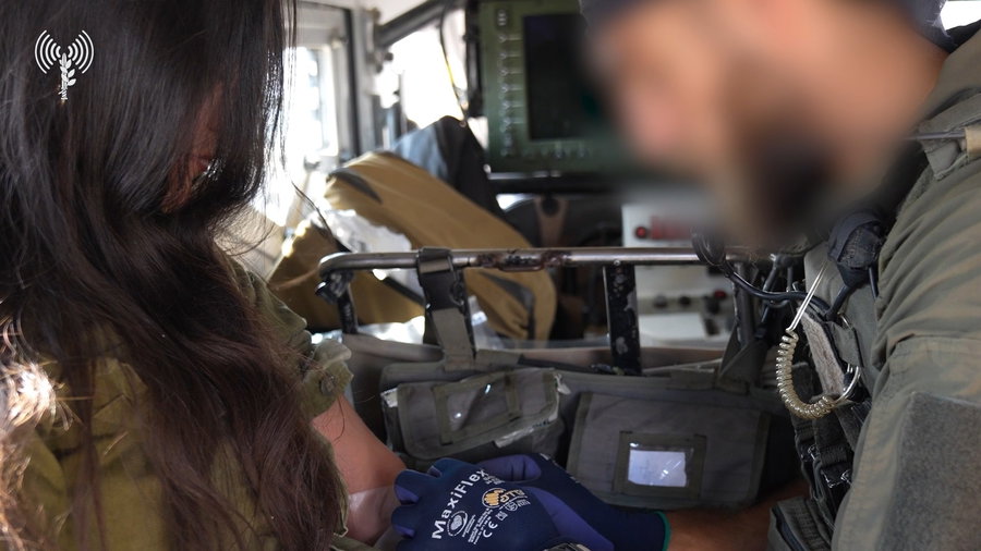 תיעוד של כוחות אגף הטכנולוגיה והלוגיסטיקה בתרגיל הדו-אוגדתי בפיקוד המרכז