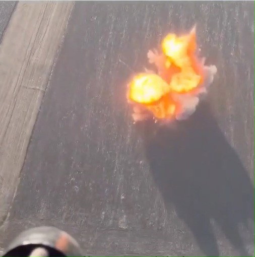 ירי מקלע אוקראיני מחסל כטב"ם רוסי