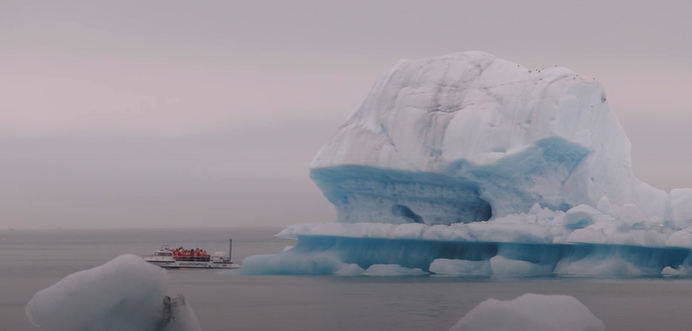 קרחון באיזור זרם האוקיינוס האטלנטי