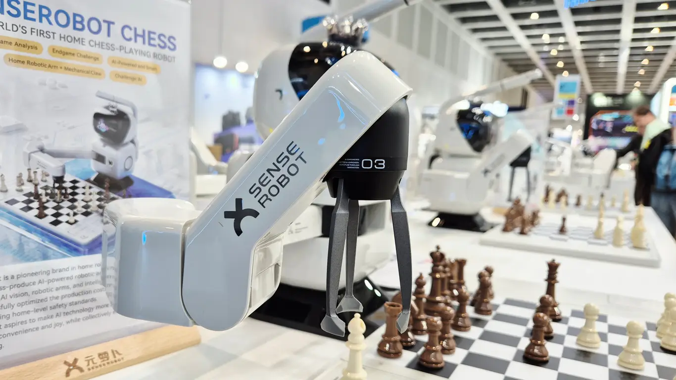 הרובוט במהלך משחק שחמט