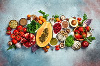 דיאטה המבוססת על פירות ירקות ואגוזים