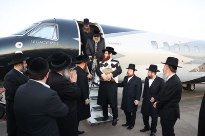 האדמו"ר מסאטמר בהופעתו בשערי ארצנו הקדושה