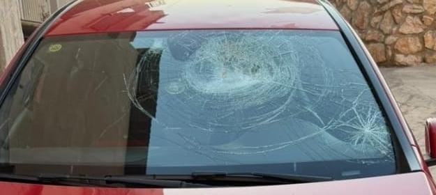 הרכב לאחר הדריסה