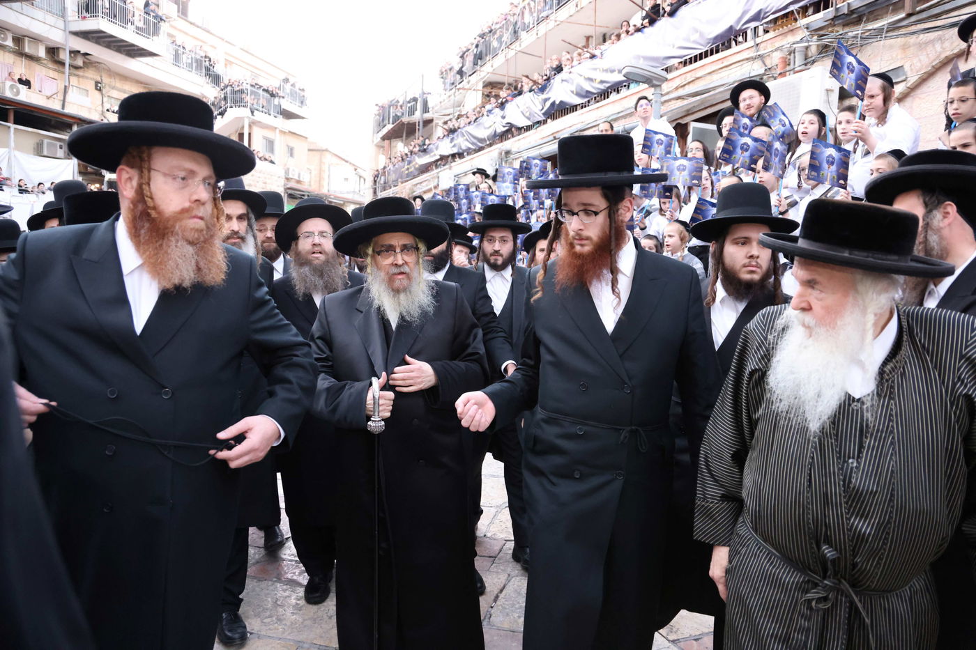 האדמו"ר מסאטמר בביקור בכולל "שומרי החומות" בירושלים