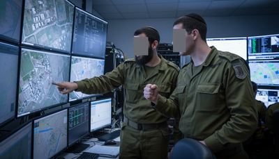 אנשי גאואינט ניתחו תצלומי אוויר ולוויין ודיווחו בזמן אמת על תנועות בשטח