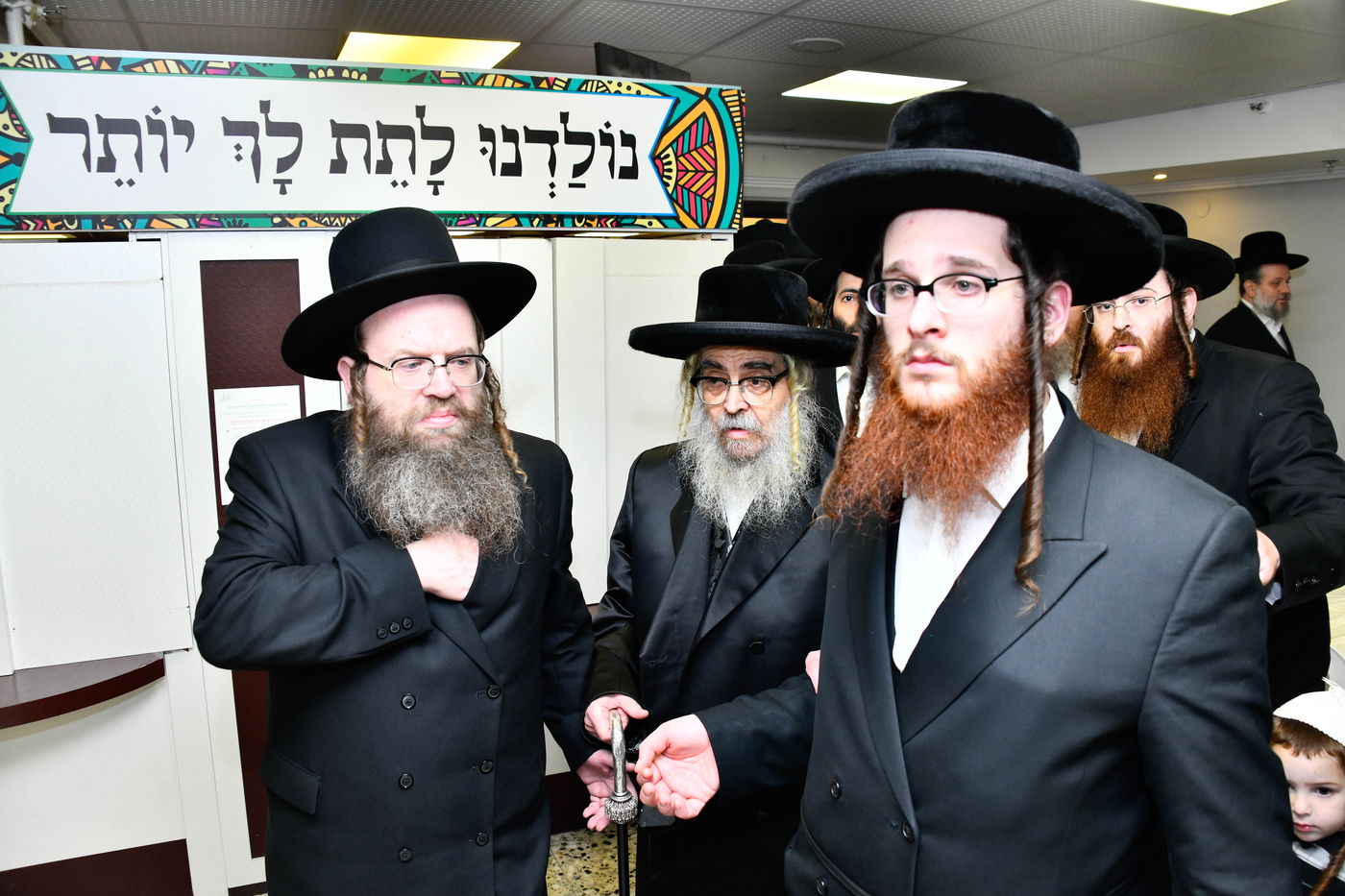 האדמו"ר מסאטמר במעמד יציקת היסודות בטלזסטון