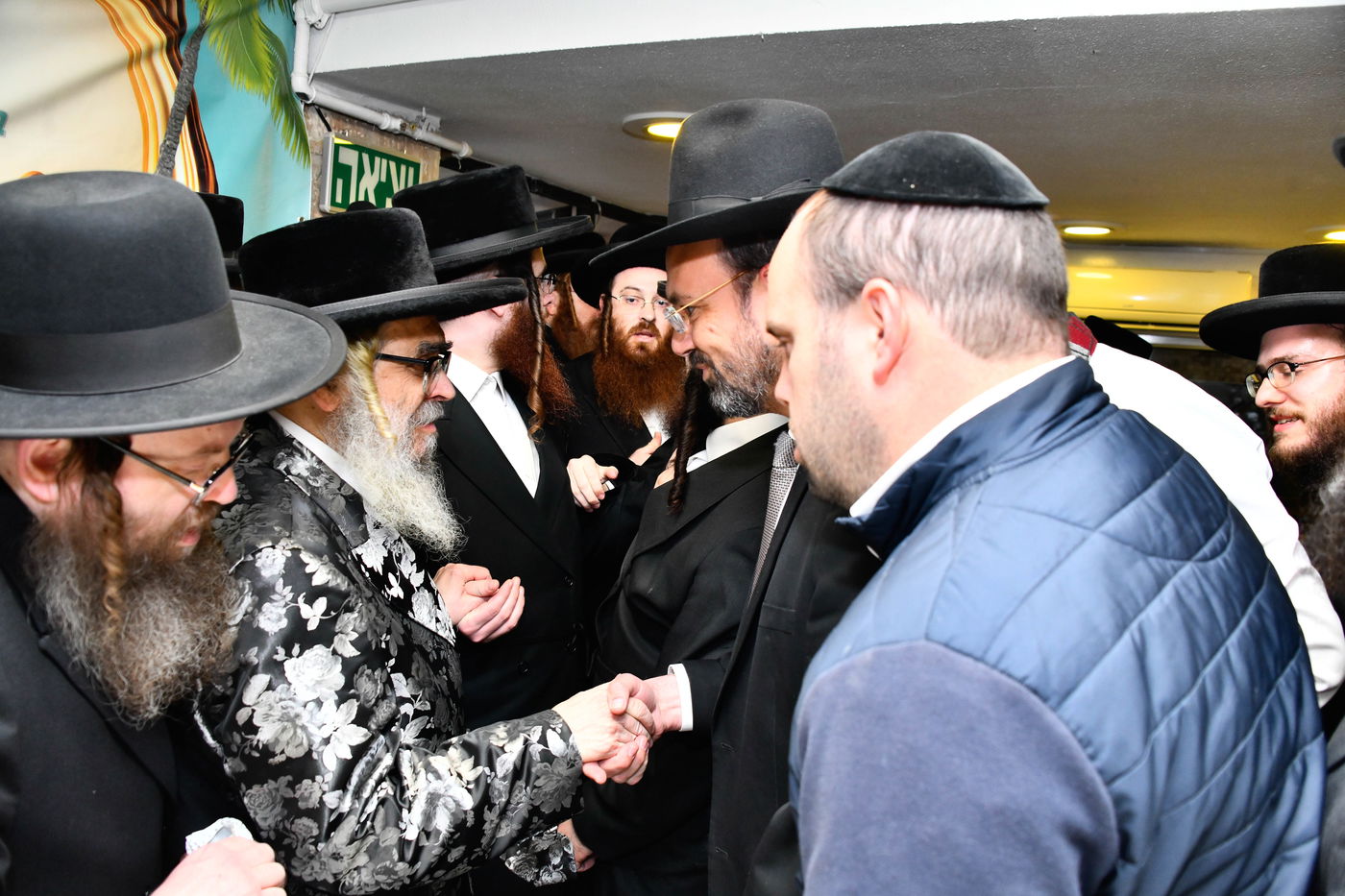 האדמו"ר מסאטמר במעמד יציקת היסודות בטלזסטון